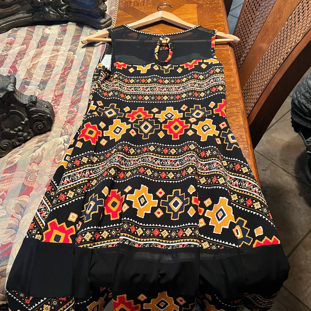 Beautiful black orange red dress vibe sportswear